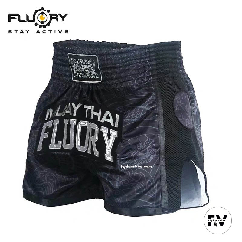 Quần Muay Thai Fluory Đen