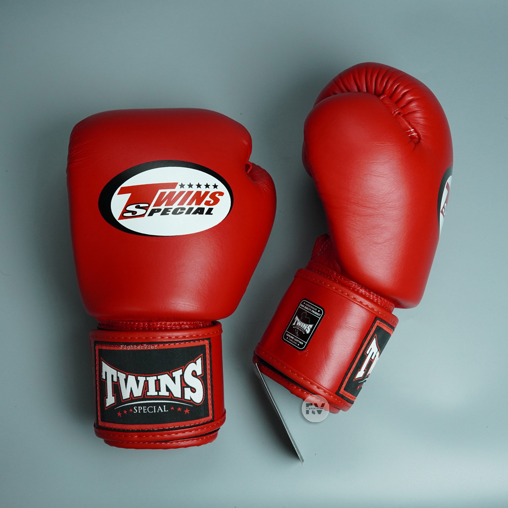 Găng Boxing Twins BGVL3 Velcro Gloves - Đỏ