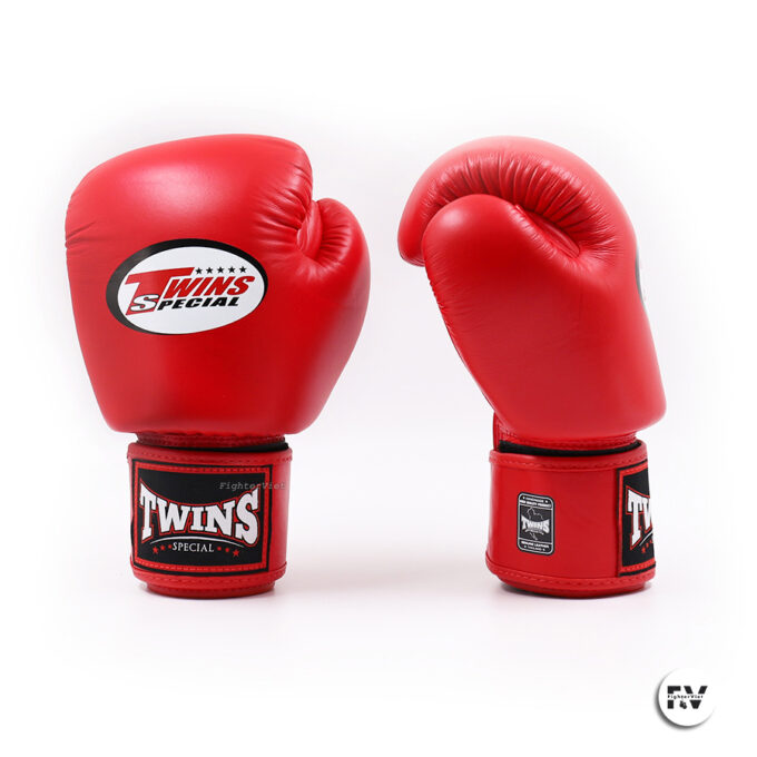 Găng Boxing Twins BGVL3 Velcro Gloves - Đỏ - Hình ảnh 3