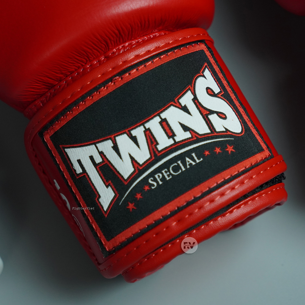 Găng Boxing Twins BGVL3 Velcro Gloves - Đỏ