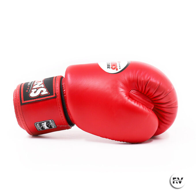 Găng Boxing Twins BGVL3 Velcro Gloves - Đỏ - Hình ảnh 2