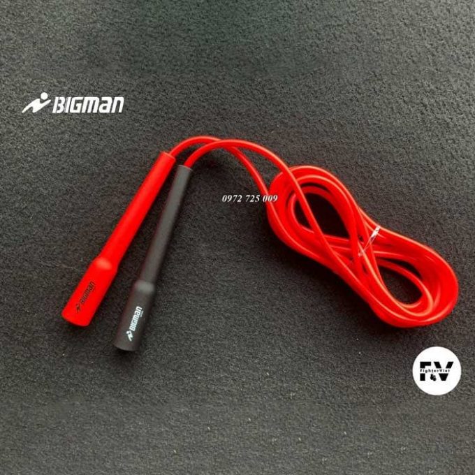 dây nhảy bigman speed rope 130g đen đỏ