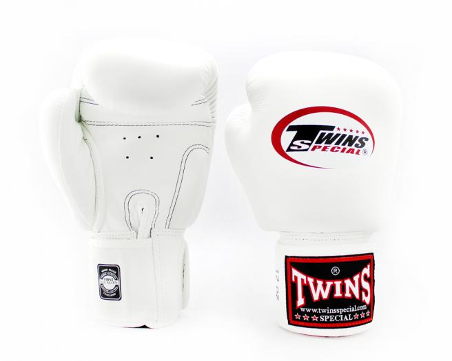 Găng Boxing Twins BGVL3 Velcro Gloves - Trắng