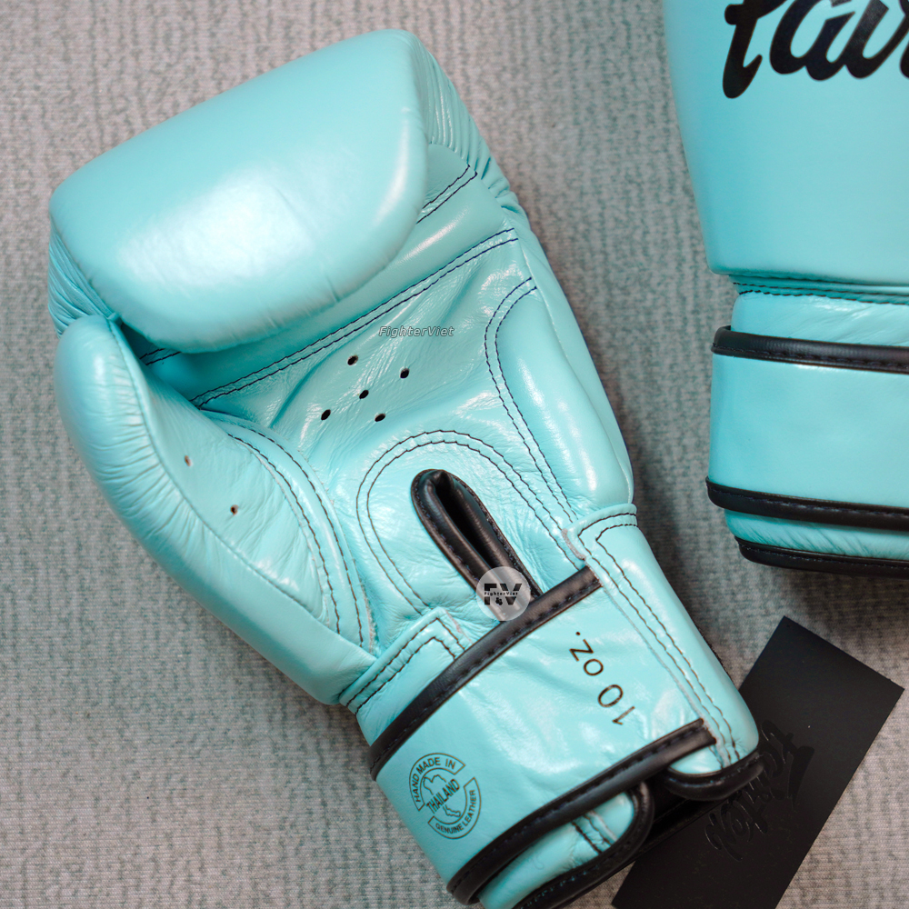 Găng Tay Fairtex Bgv20 Leather Baby Blue Boxing Gloves