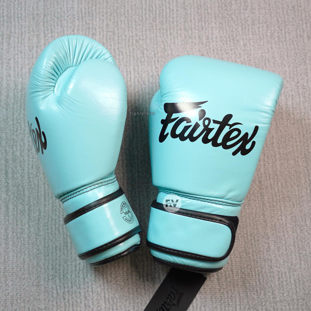 Găng Tay Fairtex Bgv20 Leather Baby Blue Boxing Gloves