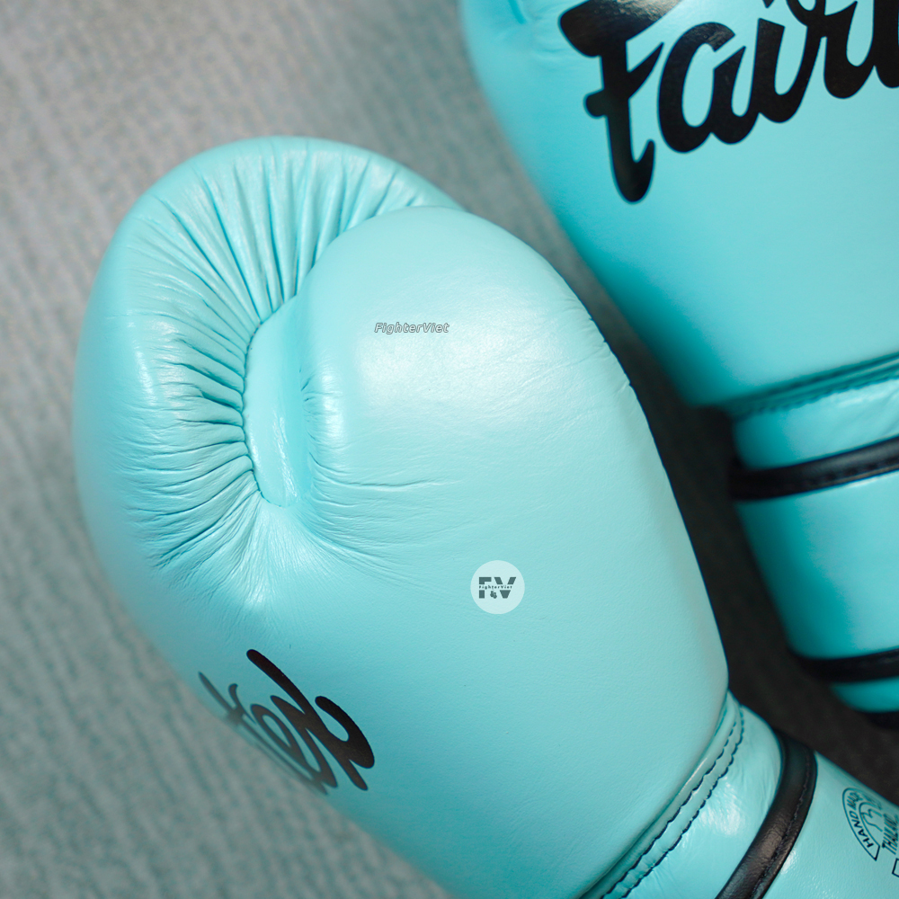 Găng Tay Fairtex Bgv20 Leather Baby Blue Boxing Gloves