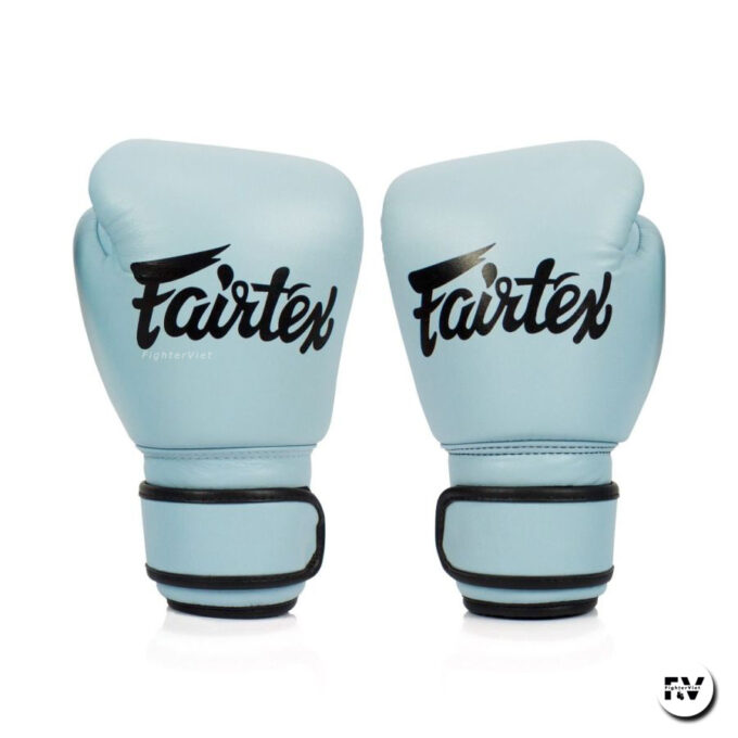 Găng Tay Fairtex Bgv20 Leather Baby Blue Boxing Gloves - Hình ảnh 2