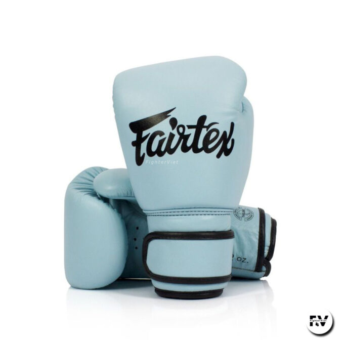 Găng Tay Fairtex Bgv20 Leather Baby Blue Boxing Gloves