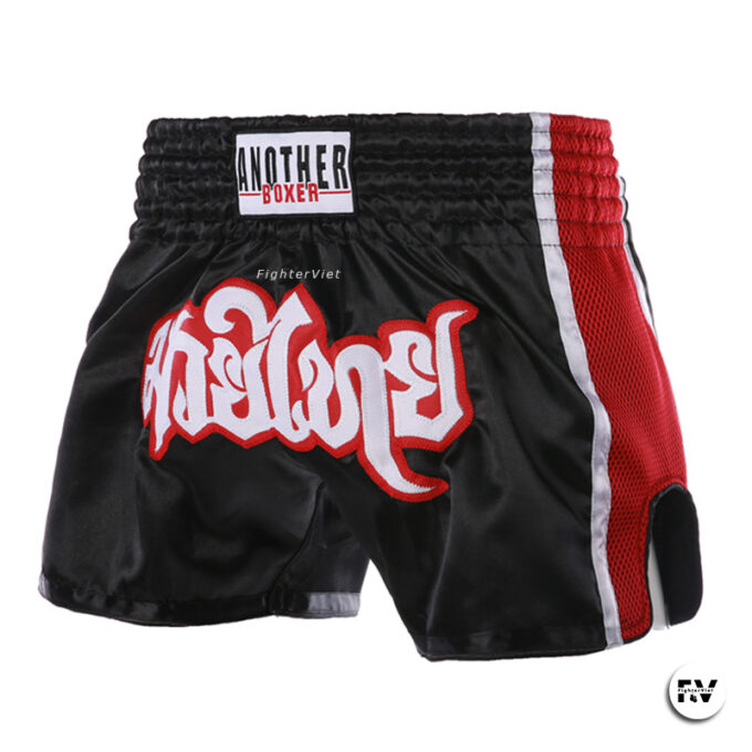 Quần Muay Thái Another Boxer Đen Viền Đen - Hình ảnh 5