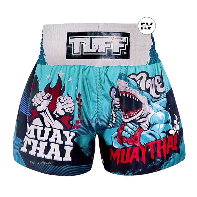 Quần TUFF Muay Thai Boxing Shorts The Carcharodon - TUF-MS673-BLU
