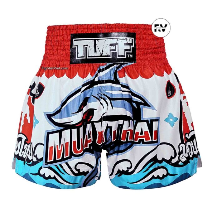 Quần TUFF Muay Thai Boxing Shorts The Fearless One - MS674-WHT