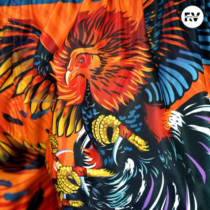 Quần TUFF Muay Thai Boxing Shorts Lethwei Rooster- MS676-ORG