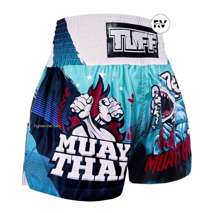Quần TUFF Muay Thai Boxing Shorts The Carcharodon - TUF-MS673-BLU
