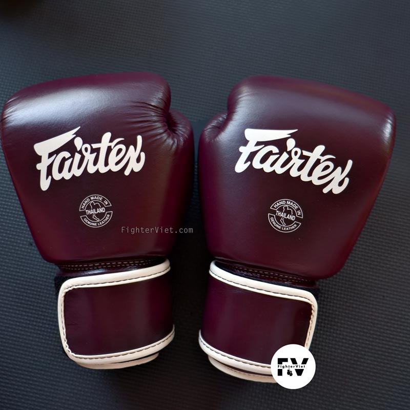 Găng Tay Boxing Fairtex Real Leather BGV16 MAROON