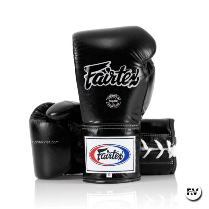 Găng Boxing Fairtex BGL6 - Găng Buộc Dây Pro Leather - Locked Thumb