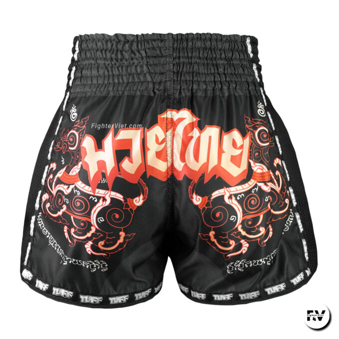 Quần TUFF Muay Thai Boxing Shorts New Retro Style Hanuman Flying Raising The Flag - TUF-MSC102 - Hình ảnh 2