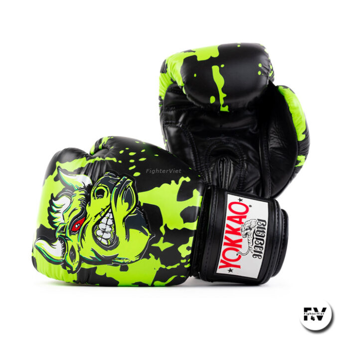 Găng Boxing YOKKAO FYGL-86-1 Angry Bull Boxing Gloves - Black