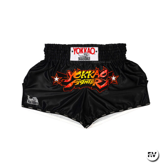 Quần Muay Thai YOKKAO TYBS-157 Fighter KO - Black