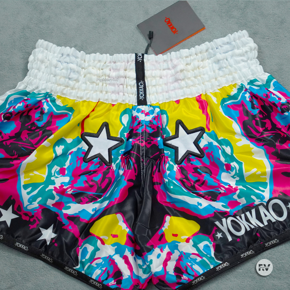 Quần Muay Thai YOKKAO Tiger Family - Trắng