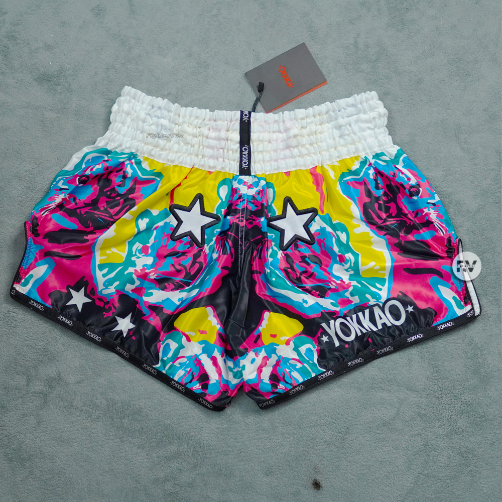 Quần Muay Thai YOKKAO Tiger Family - Trắng