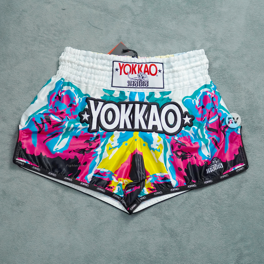 Quần Muay Thai YOKKAO Tiger Family - Trắng