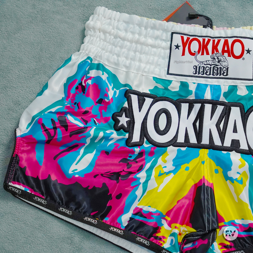 Quần Muay Thai YOKKAO Tiger Family - Trắng