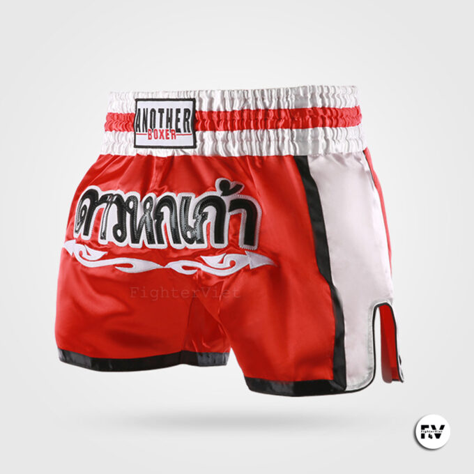 Quần Muay Thái Another Boxer - Đỏ Trắng