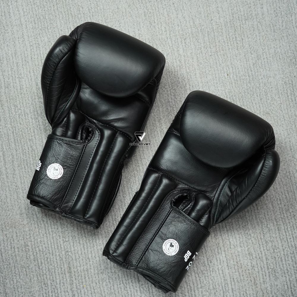 Găng Boxing Windy Proline Leather BGP - Black