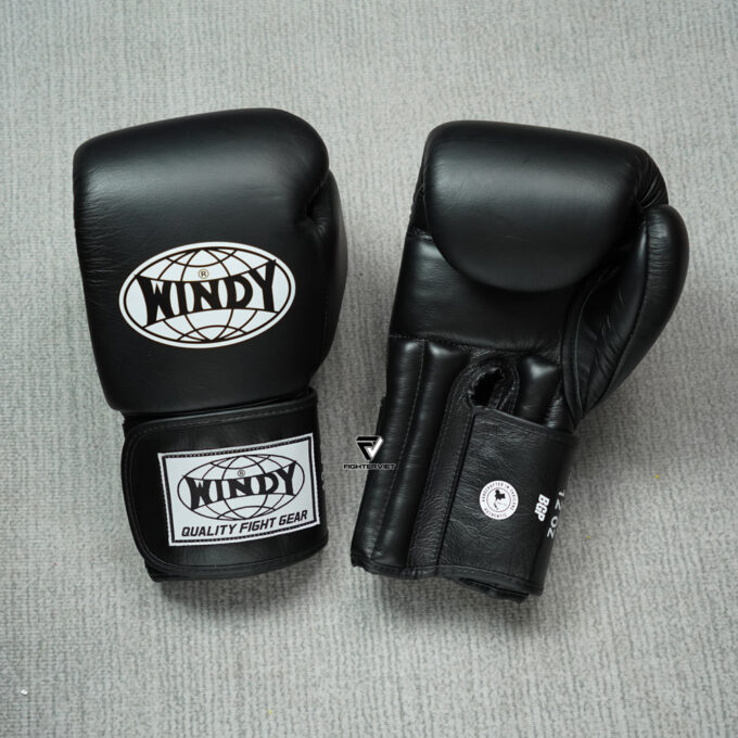 Găng Boxing Windy Proline Leather BGP - Black - Hình ảnh 2