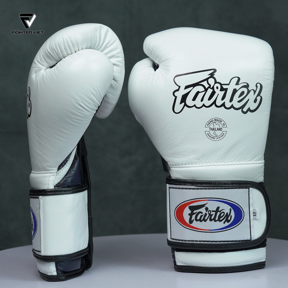 Găng Boxing Fairtex BGV9 - Mexican Style White/Blue