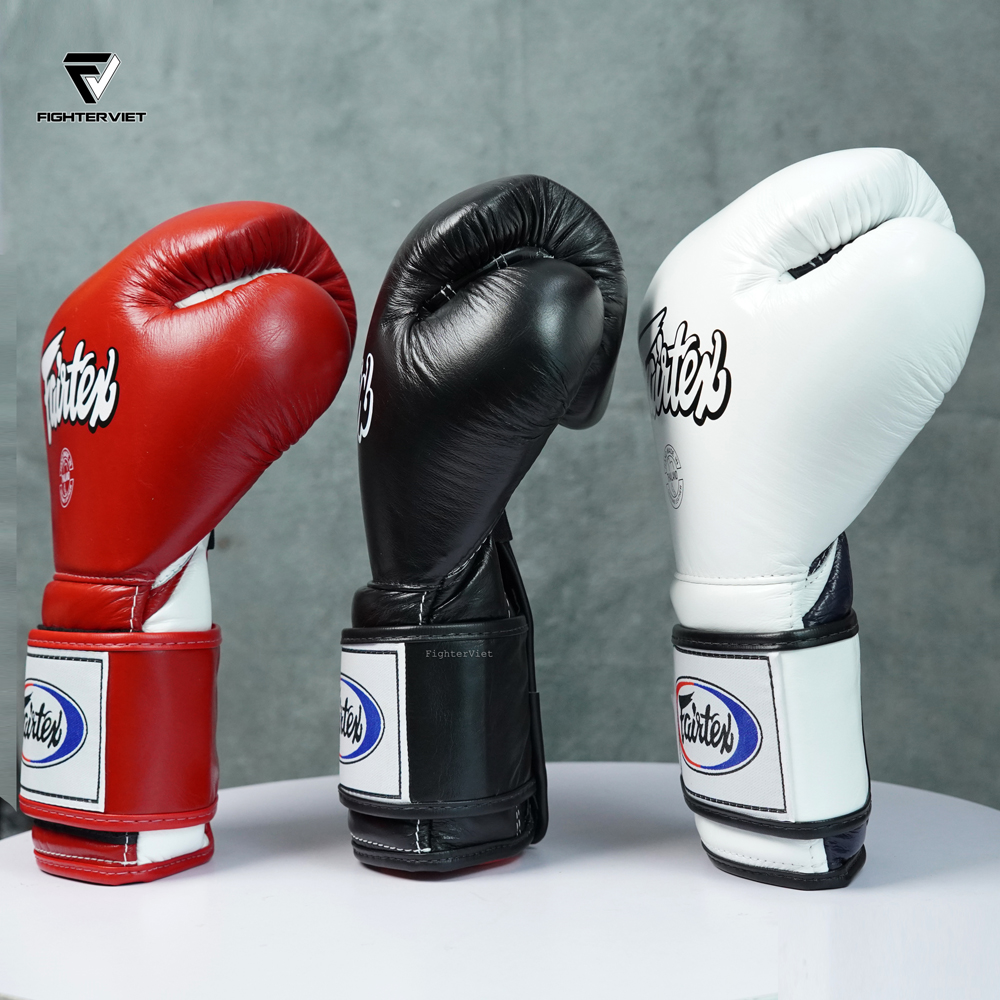 Găng Boxing Fairtex BGV9 - Mexican Style White/Blue