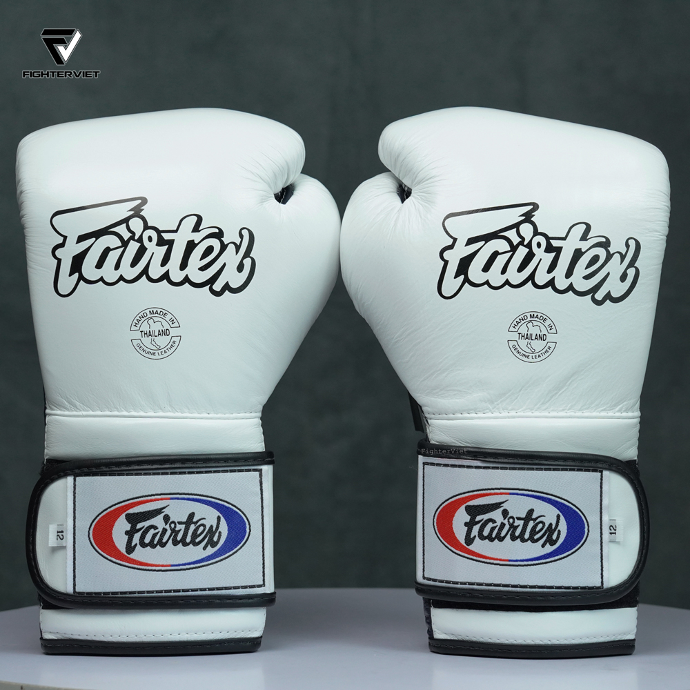 Găng Boxing Fairtex BGV9 - Mexican Style White/Blue