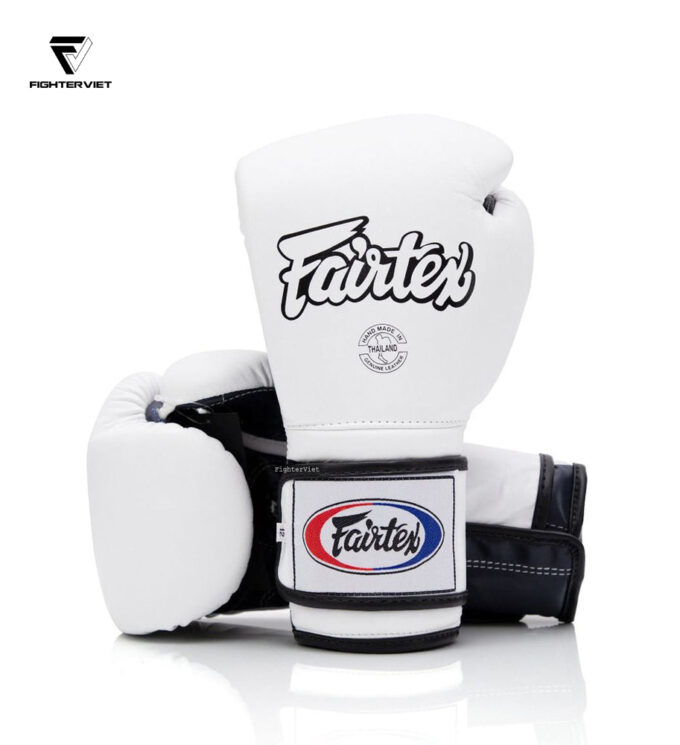 Găng Boxing Fairtex BGV9 - Mexican Style White/Blue