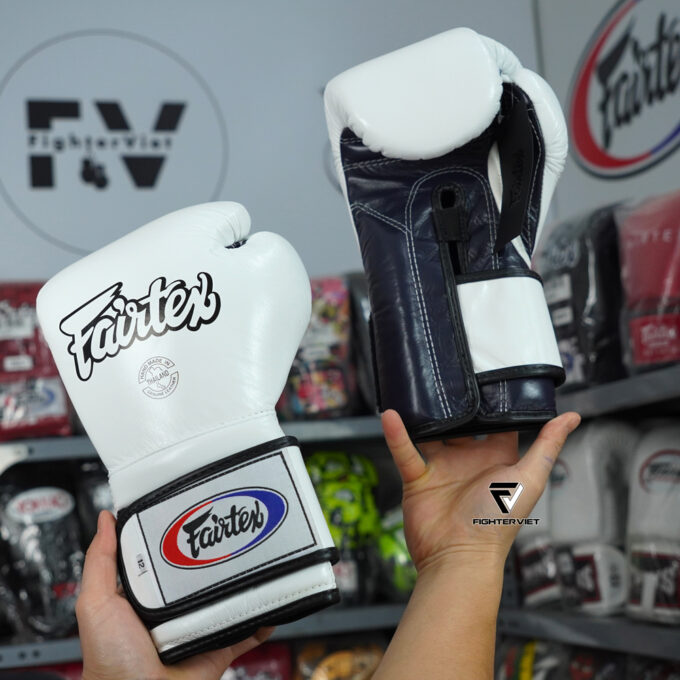 Găng Boxing Fairtex BGV9 - Mexican Style White/Blue - Hình ảnh 2