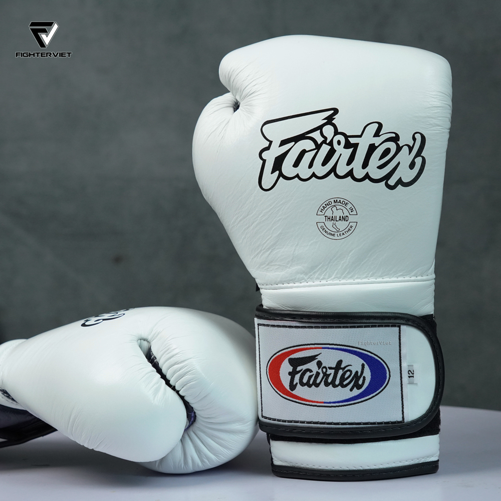 Găng Boxing Fairtex BGV9 - Mexican Style White/Blue