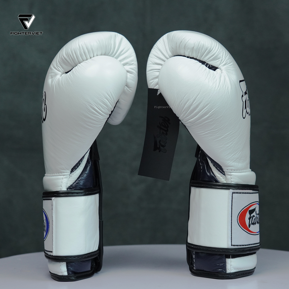 Găng Boxing Fairtex BGV9 - Mexican Style White/Blue