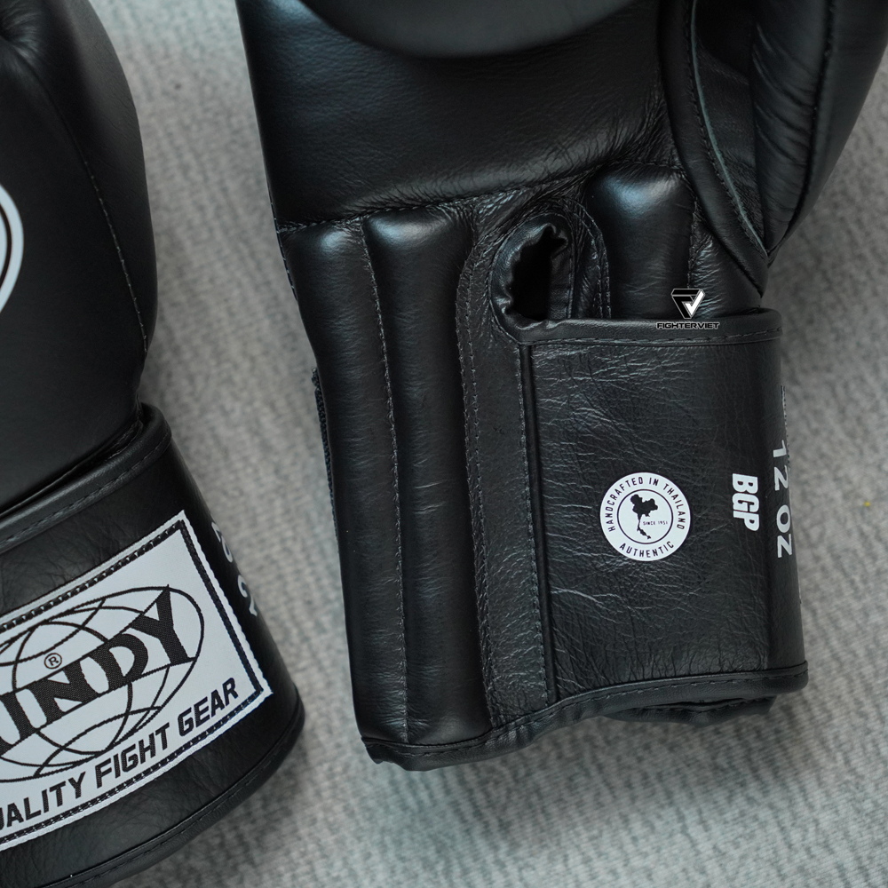 Găng Boxing Windy Proline Leather BGP - Black