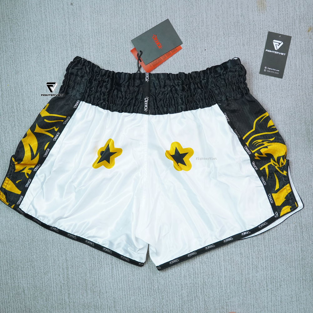 Quần Muay Thai YOKKAO TYBS-164 Original White - Trắng