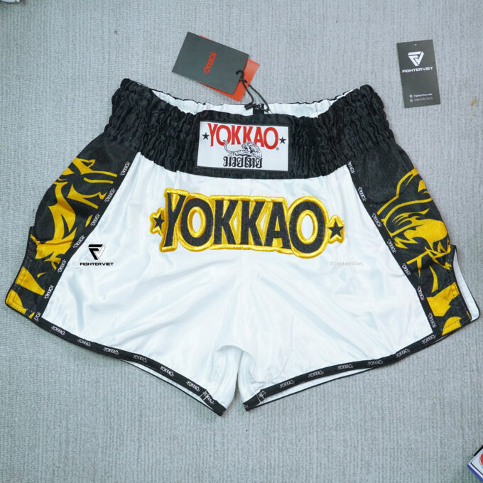 Quần Muay Thai YOKKAO TYBS-164 Original White - Trắng - Hình ảnh 2