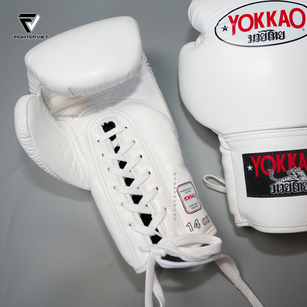 Găng Boxing YOKKAO Matrix Lace Up Buộc Dây - White 6 Găng Boxing YOKKAO Matrix Lace Up Buộc Dây - White