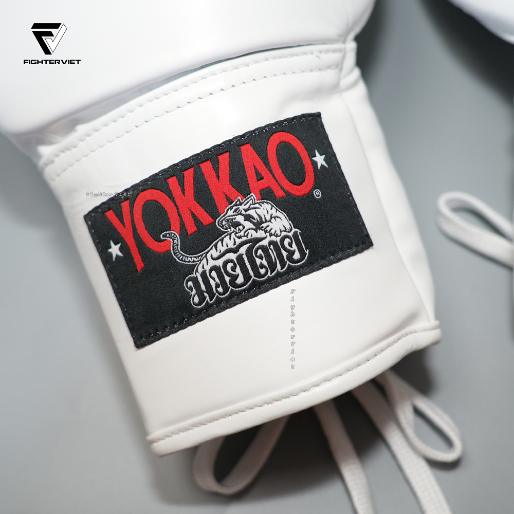 Găng Boxing YOKKAO Matrix Lace Up Buộc Dây - White 8 Găng Boxing YOKKAO Matrix Lace Up Buộc Dây - White