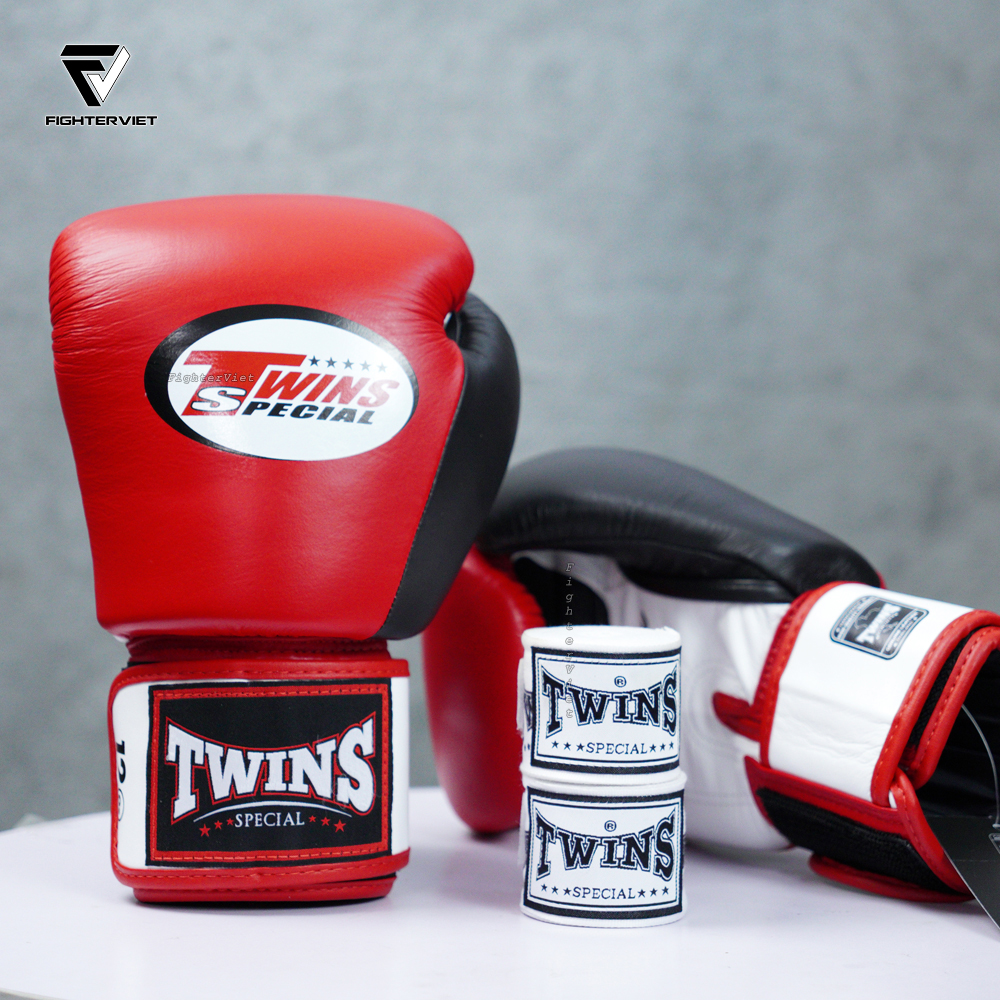 Găng Tay Boxing Twins BGVLA2-3T - AIR FLOW Velcro Gloves