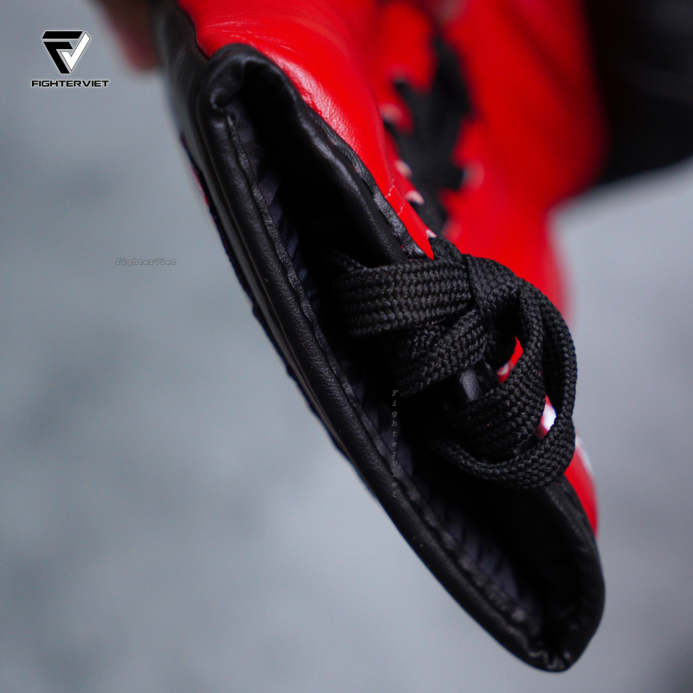 Găng Boxing Twins BGLL1 Lace-Up - Black/Red 6 Găng Boxing Twins BGLL1 Lace-Up - Black/Red