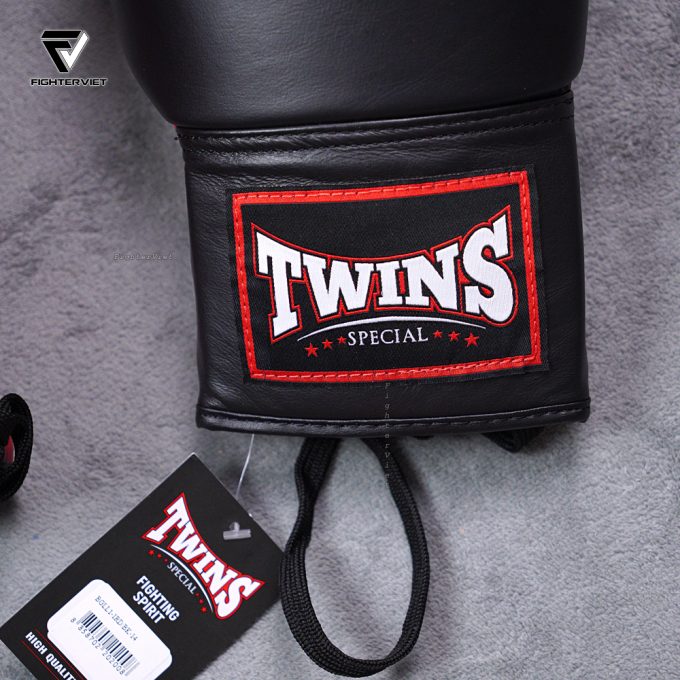 Găng Boxing Twins BGLL1 Lace-Up - Black/Red - Ảnh 3