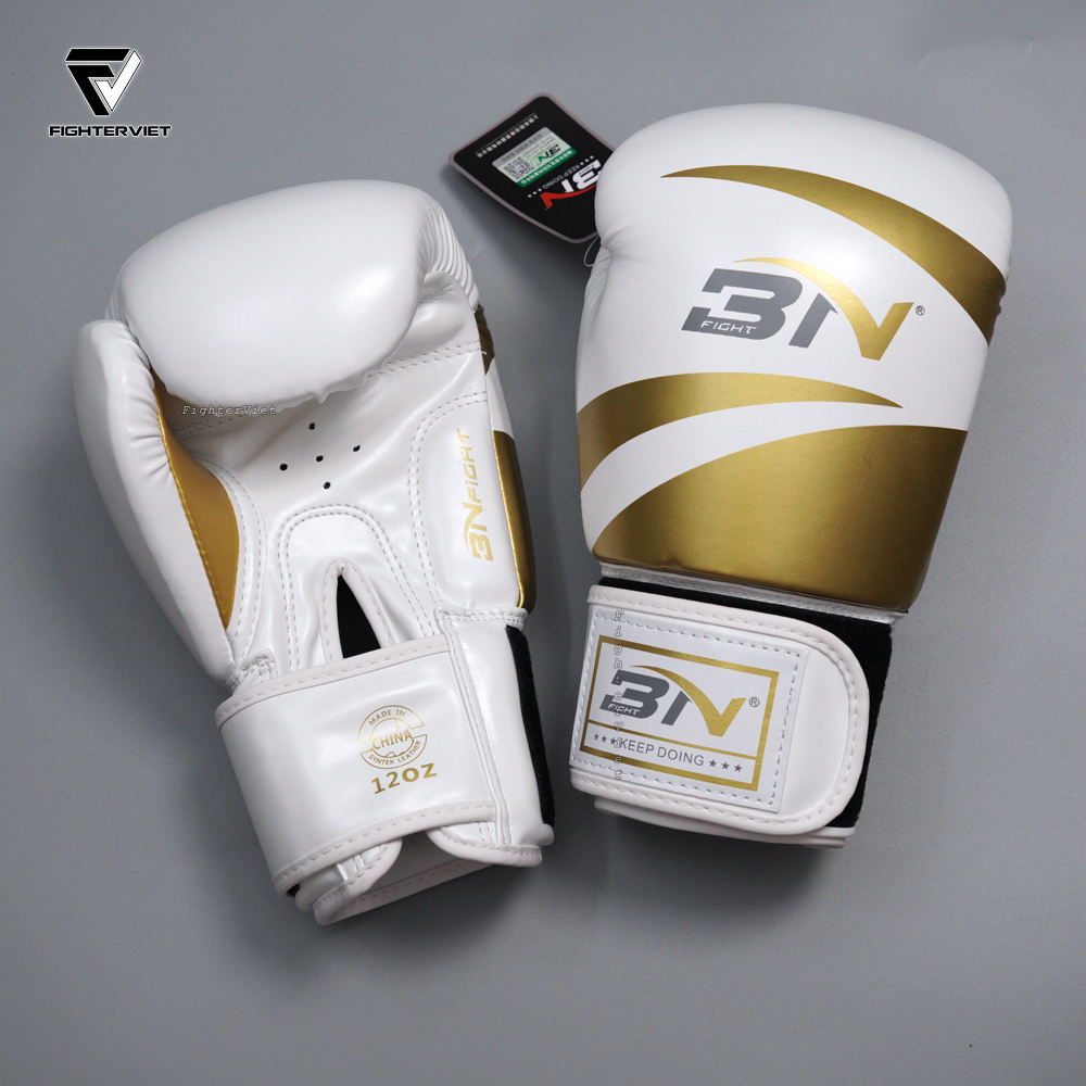 Găng Tay Boxing BN - Gold/White
