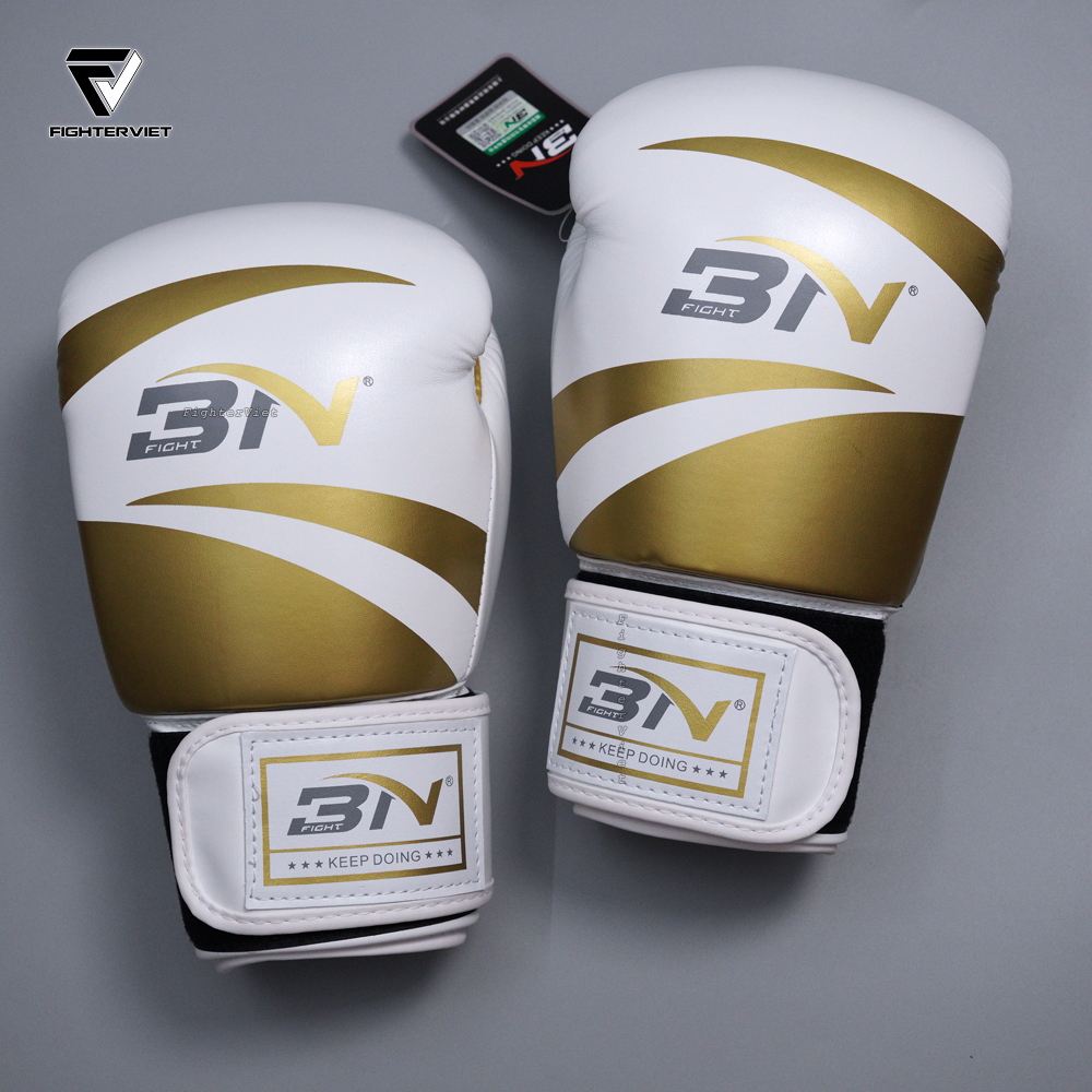 Găng Tay Boxing BN - Gold/White
