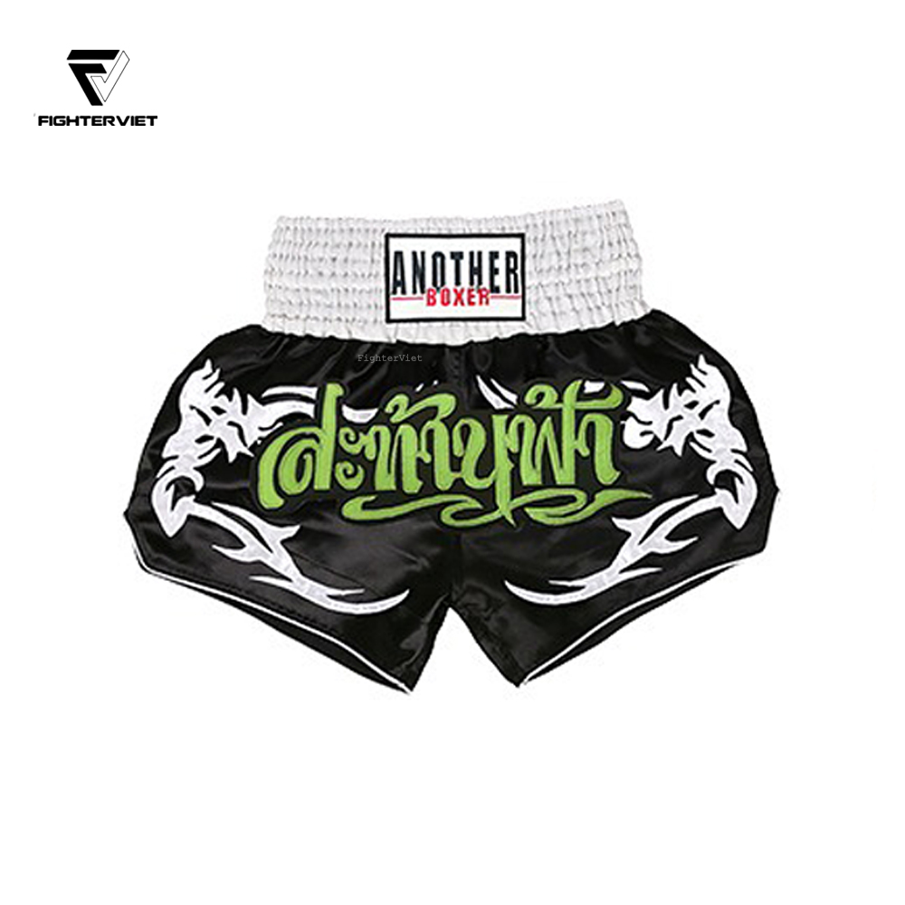 Quần Muay Thái Another Boxer - Đen Xanh New