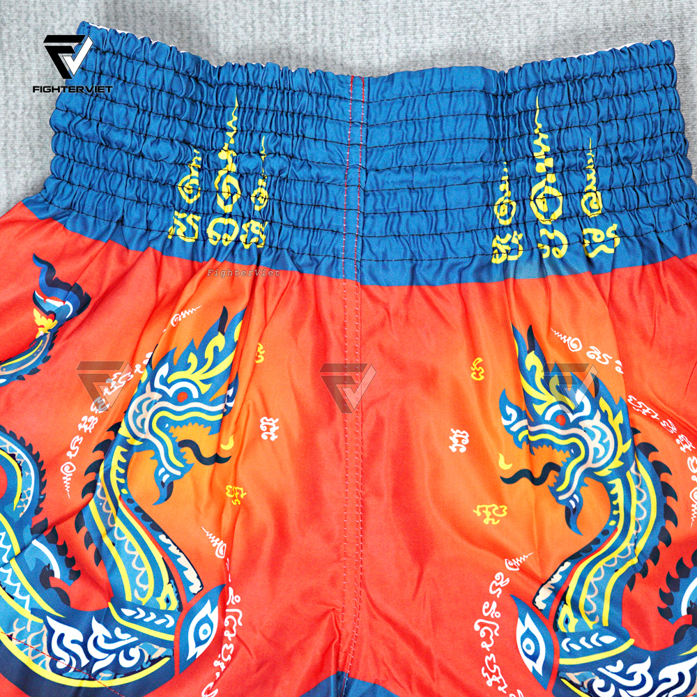 Quần TUFF Muay Thai Boxing Shorts High-Cut Retro Style - King Dragon