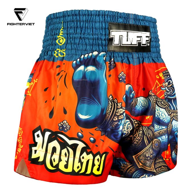 Quần TUFF Muay Thai Boxing Shorts High-Cut Retro Style - King Dragon - Ảnh 3
