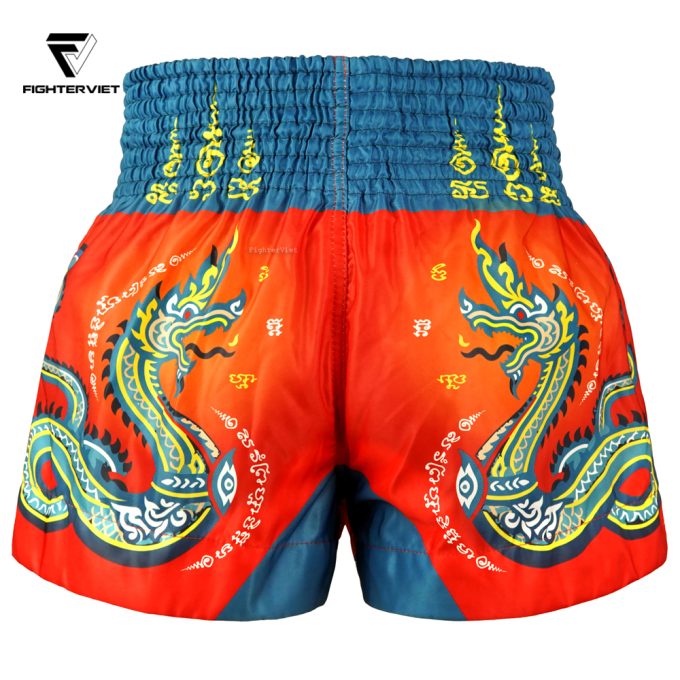 Quần TUFF Muay Thai Boxing Shorts High-Cut Retro Style - King Dragon - Ảnh 4